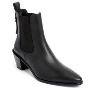 Frame Le Lexington Black Boots Chelsea Bootie Sleek Ankle Boot 7.5 NEW NWT